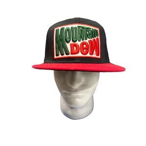 Mountain Dew 2015 Soda Snapback Hat Cap Puff Embroidery